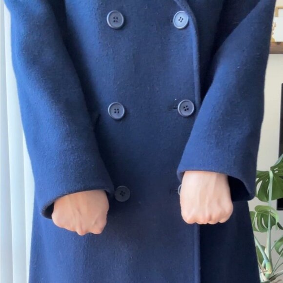 Pendleton 100% Virgin Wool Women’s Long Coat, Blue, Size 8 - Picture 3 of 15
